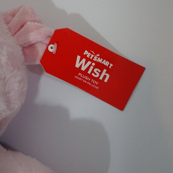 Petsmart Wish Soft Pink Plush Pig Squeaky Toy Christmas Bandana Stuffed Animal - Picture 6 of 10